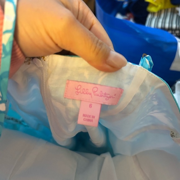 Lilly Pulitzer Shorely Blue Ollie Fit & Flare Dress - Picture 4 of 6